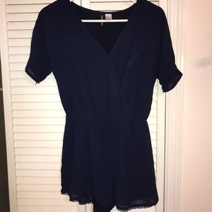 Divided H&M Navy Blue Romper - Size 6